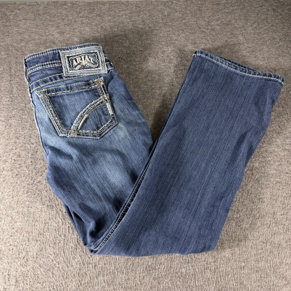 Ariat Jeans Womens 26S Blue Ruby Bootcut Western Denim Low Rise Cowgirl Country